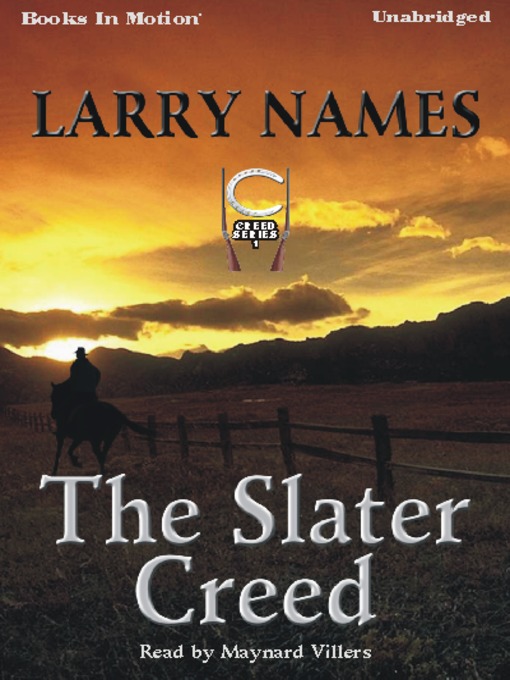 Title details for The Slater Creed by Larry Names - Wait list